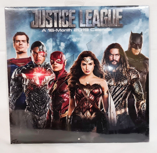 Justice League Calendario 2019 - 16 Meses De Coleccion!