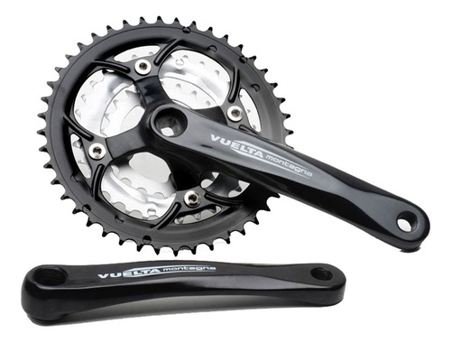 Vuelta Mtb Comp Crankset, Negro, 6.890 In 44/32/22t Cuadrad.