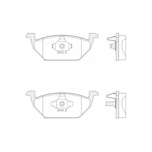 Pastillas De Freno Durbloc Para Seat Ibiza 1.6 2010/ Del.