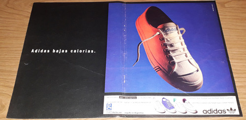 P328 Clipping Antigua Publicidad Zapatillas Adidas Año 1992 (Usado)