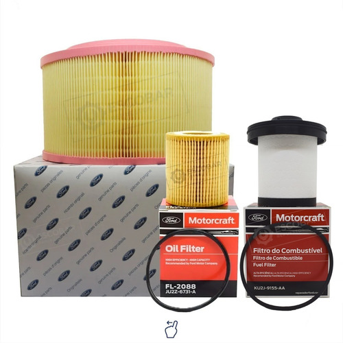 Kit Filtros Aceite + Aire + Combu Ford Ranger Diesel 2.2 3.2