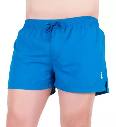 Malla Corta Lisa Para Hombre Short De Baño