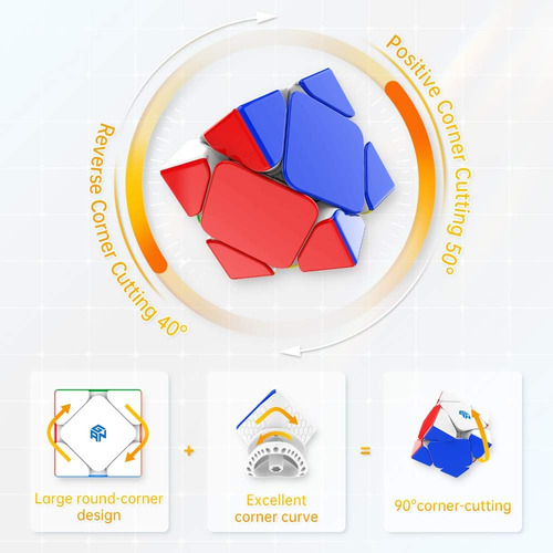 Gan Skewb 8 Imanes, Cubo De Velocidad Magnético Gans Skewb P