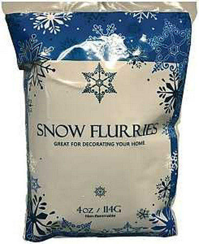 Nieve Artificial Extra Fina 4 Oz Para Decoración Navideña