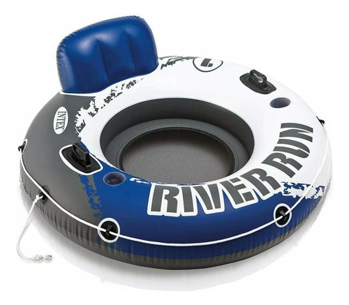 Intex Boia Inflável Com Encosto Embutido River Run 1 Azul