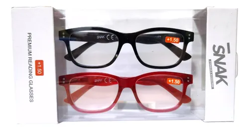 Pack Lentes Ópticos Lectura Graduados Presbicia +1.50