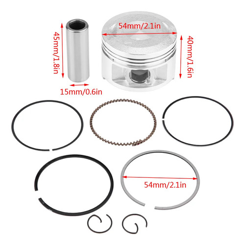 Kit De Ensamblaje De Pistones, Conjunto De Juntas Para Motoc