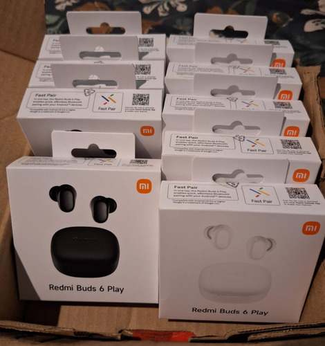 9 Pares Nuevos Xiaomi Redmi Buds 6 Play (blanco Y Negro) Negro (Usado)