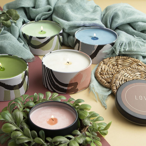Tarros De Vela De Lata Para Hacer Velas Con Tapa 24 Unidades