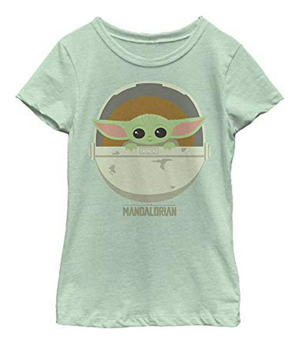 Camiseta Con Cuello Redondo Para Niña Star Wars