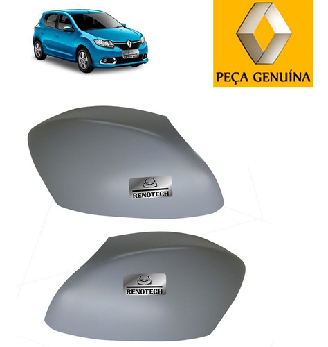 Kit Capa Retrovisor Direito Esquerdo Sandero 2014 963732066r