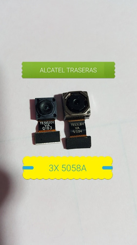 Cámaras Traseras Alcatel 3x 5058a Originales