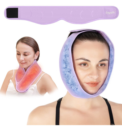 Luguiic Bolsa De Hielo Facial Ajustable Para La Cara Calient