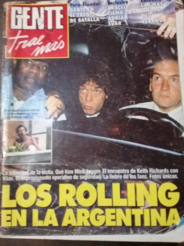 Revista Gente Nº1542 9/2/95 Tapa Los Rolling En La Argentina