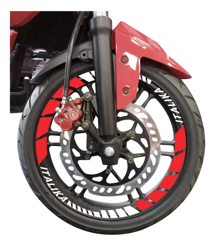 Stickers Reflejantes Para Moto Rin 17  Y 18 Italika Nid 2031
