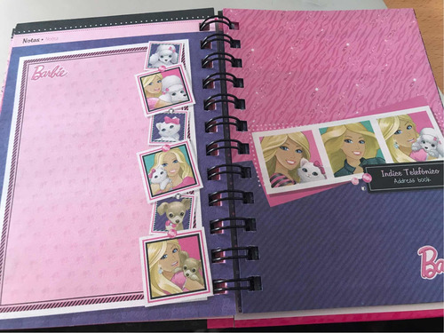 Imagen 6 de 7 de Agenda Para Niño Y Niña-modelos Hot Wheels Y Barbie