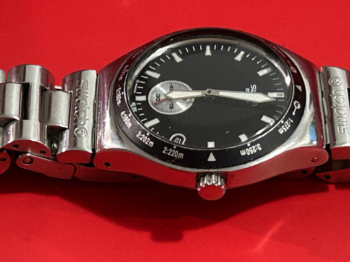 Relógio Swatch Dial Black Prateado Prateado Preto (Usado)