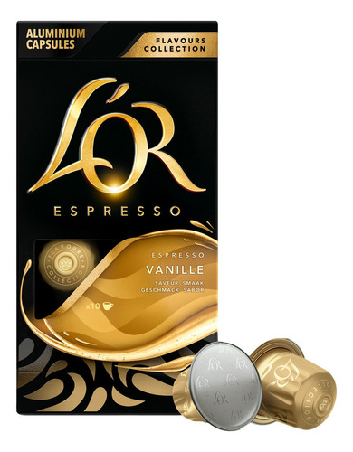  Café espresso baunilha en cápsula L'or Flavours Collection sem glúten