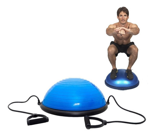 Pelota Bosu Bozu Equilibrio Balon Fitness + Ligas + Inflador