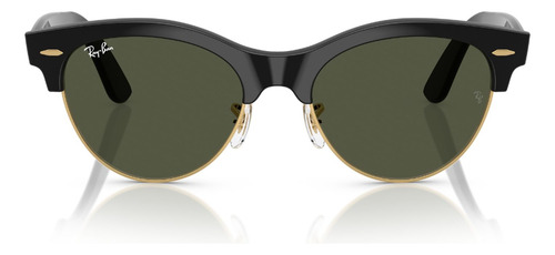 Lentes De Sol Clubmaster Way Verde Ray-ban Rb234190131 Varilla Negro Armazón Negro