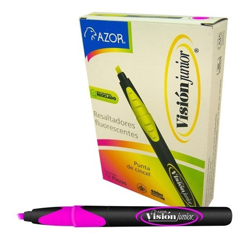 Marcador Marcatextos Vision Junior Caja Con 12 Pzs 5 Colores