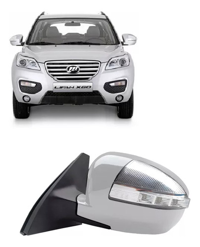 Retrovisor Lifan X60 13 2013 2014 15 2015 2012 Com Pisca Le