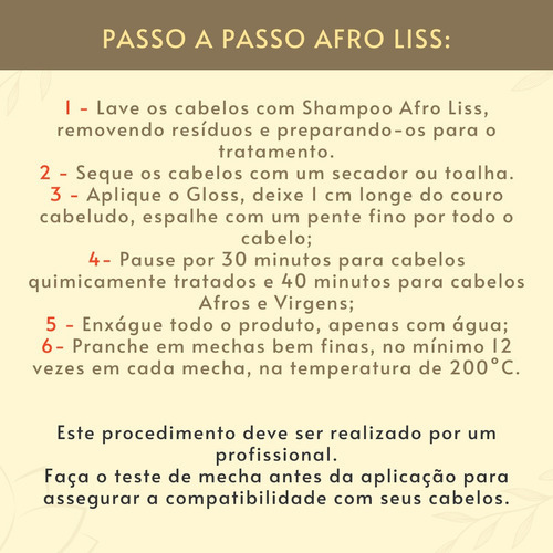 Escova Progressiva Liso Perfeito Afroliss Profissional 2l