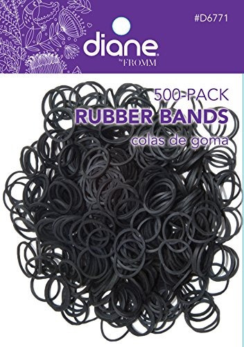 Diane Rubber Bands Black 500-pack, 500-ct Rubber Bands Black