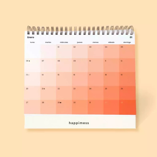 Calendario 2025 De Escritorio Monoblock - Happimess