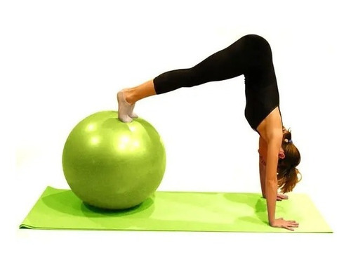 Imagen 2 de 5 de Pelota Pilates Yoga Funcional Tecnotips® 65cm + Inflador Color Gris