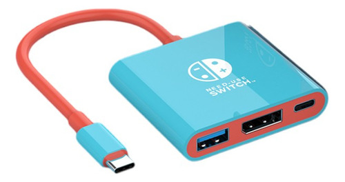 Adaptador Nintendo Switch Type-c Hub Con Hdmi Y Usb 2,0 