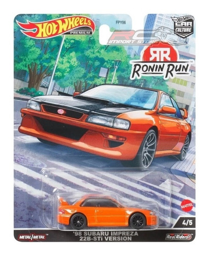 Hot Wheels Premium 98 Subaru Impreza 22b Sti Runin Run