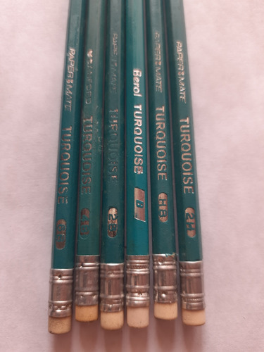 Lapices De Dibujo 6b, 4b, 2b, B, Hb Y 2h Marca Turquoise