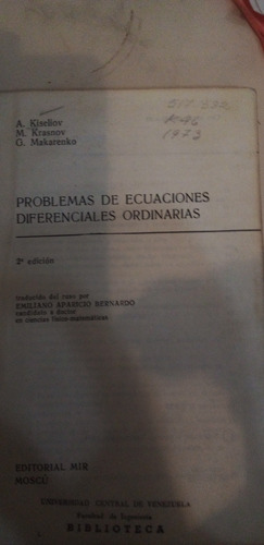 Ecuaciones Diferenciales Problemas Resueltos // Emiliano Apa