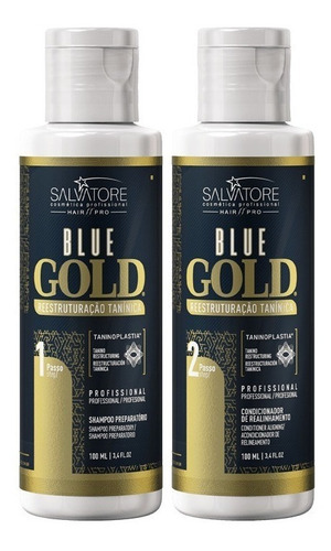 Salvatore Blue Gold 100ml Passo 1 E 2 - Escova Progressiva