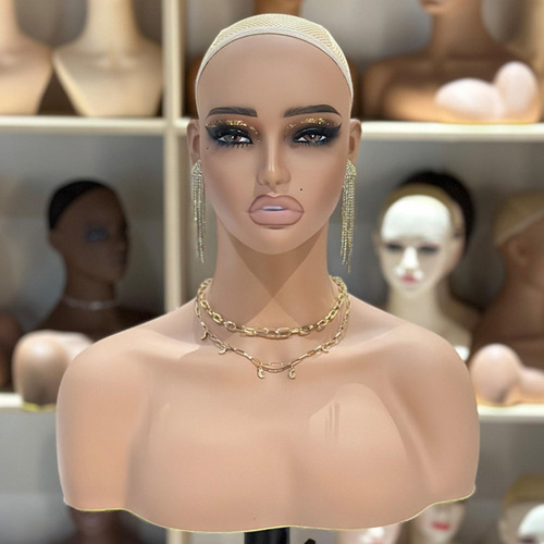 Cabeza De Maniquí Femenina, Soporte De Exhibición,