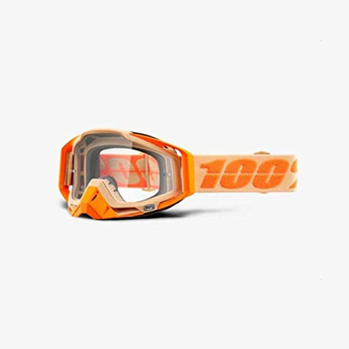 Gafas De Protectora Marca 100% Racecraft  Naranja-amarillo