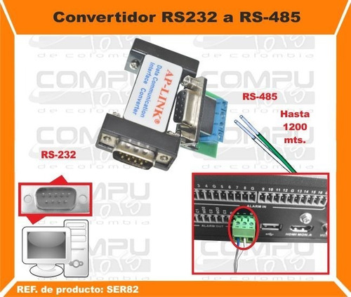 Imagen 2 de 6 de Convertidor De Rs-232 A Rs-485 Ref: Ser82 Computoys Sas
