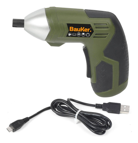 Atornillador 220rpm 4v 1.3ah I-l Con Usb Bauker