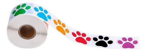 500 Piezas Multicolor Perro Pata Calcomanías Para Niños