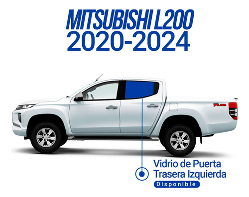 Vidrio Puerta Trasera Izquierda Mitsubishi L200 2020-24