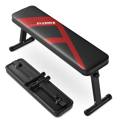 Flybird Banco Plano Plegable, Resistente, Ligero Y Ahorra Es