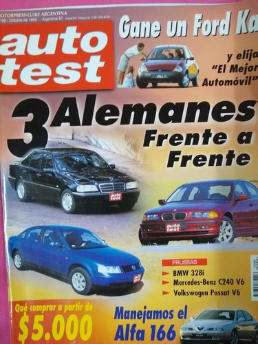 Revista Auto Test 96 Octub 1998 3 Alemanes Frente A Frente 