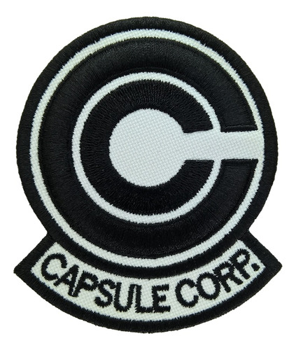 Capsule Corp - Parche Bordado - Dragon Ball - Toei - Negro