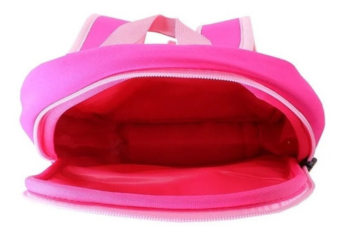 Mochila escolar infantil de neopreno Passeio Monkey Color Pink Monkey