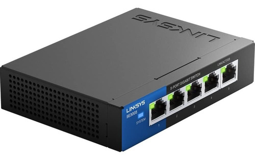 Switch Linksys Se3005 5 Puertos Gigabit 10/100/1000 No Admin