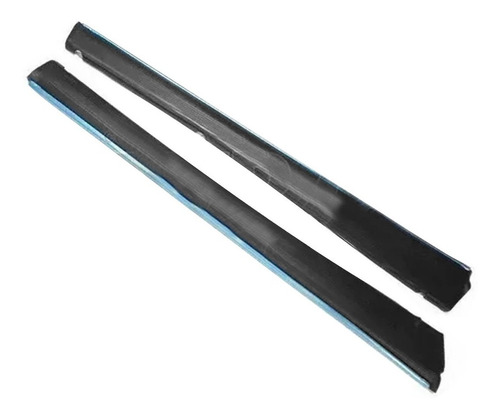 Imagen 1 de 4 de Estribos Vocho Vw Sedan Negros Con Filo Cromado Izq Der
