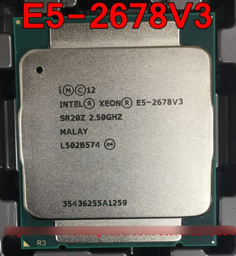 Processador Intel Xeon E5-2678 V3 De 12 Núcleos E 2.5ghz (Usado)