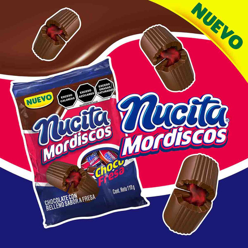 Chocolates Nucita Mordiscos Fresa 110g