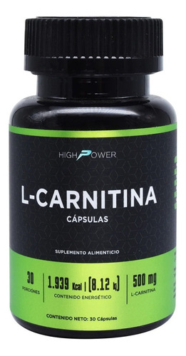 L-Carnitina 530 Mg 30 Cápsulas High Power